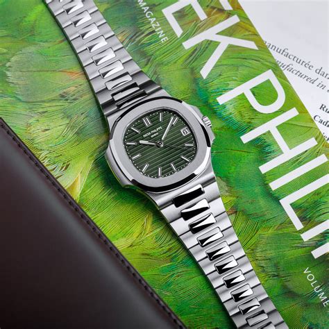 patek philippe 5711 green dial baguette|patek philippe dial watch review.